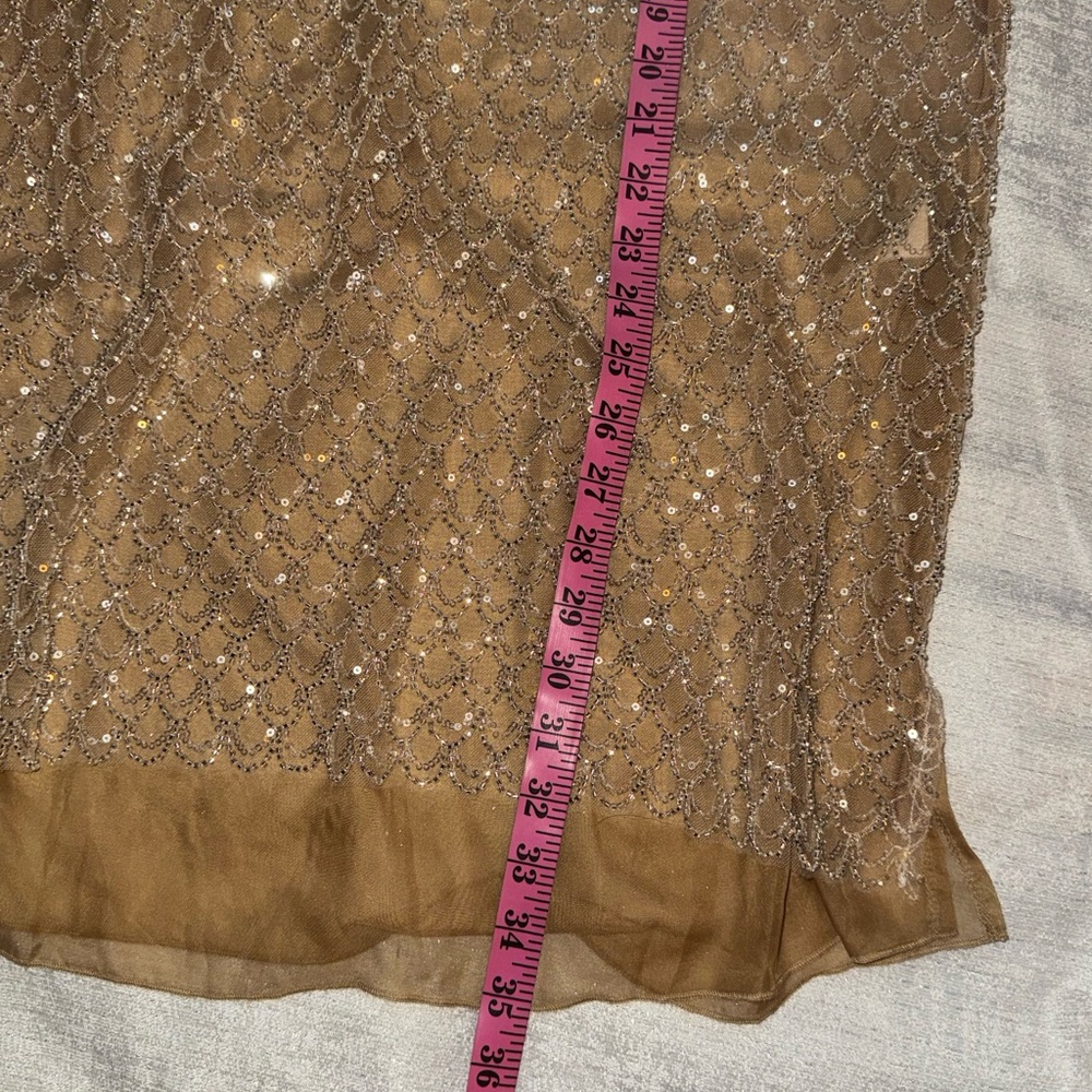 Zara Dress Gold Sequin Skirt, size Large, NWT - Picture 13 of 13